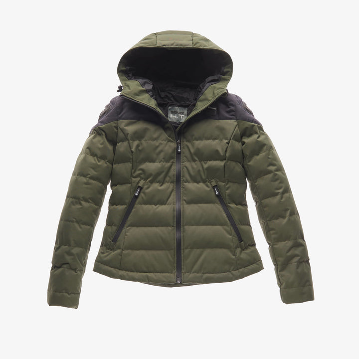 Blauer HT EASY WINTER サイズS 2.0 ダウンジャケット EASY WINTER WOMAN 2.0 664H1-GREEN/BLUE SHOULDER - レディース 秋冬