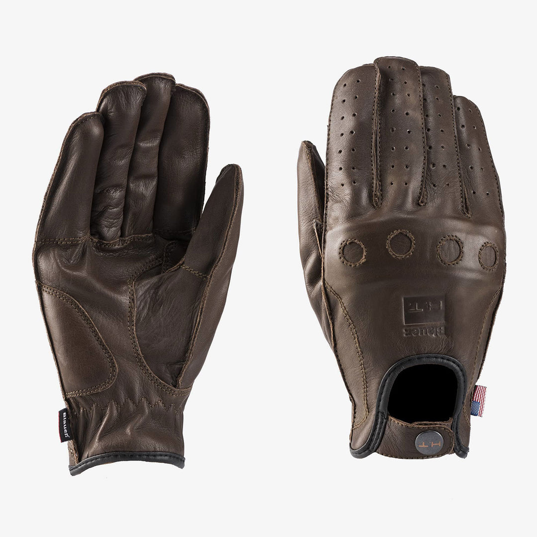 TRIUMPH BARBOURレザーグローブ ブラウン Barbour leather international M ブラウン 赤茶