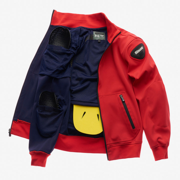 EASY MAN PRO 547-RED - ソフトシェルジャケット バイク用｜ブラウアー